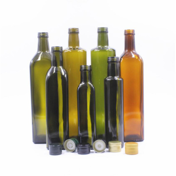 Olive Oil Glass Bottle in Stock Green, Dark Green, Brown, Round, Square Shape FDA, EEC, LFGB Certificated